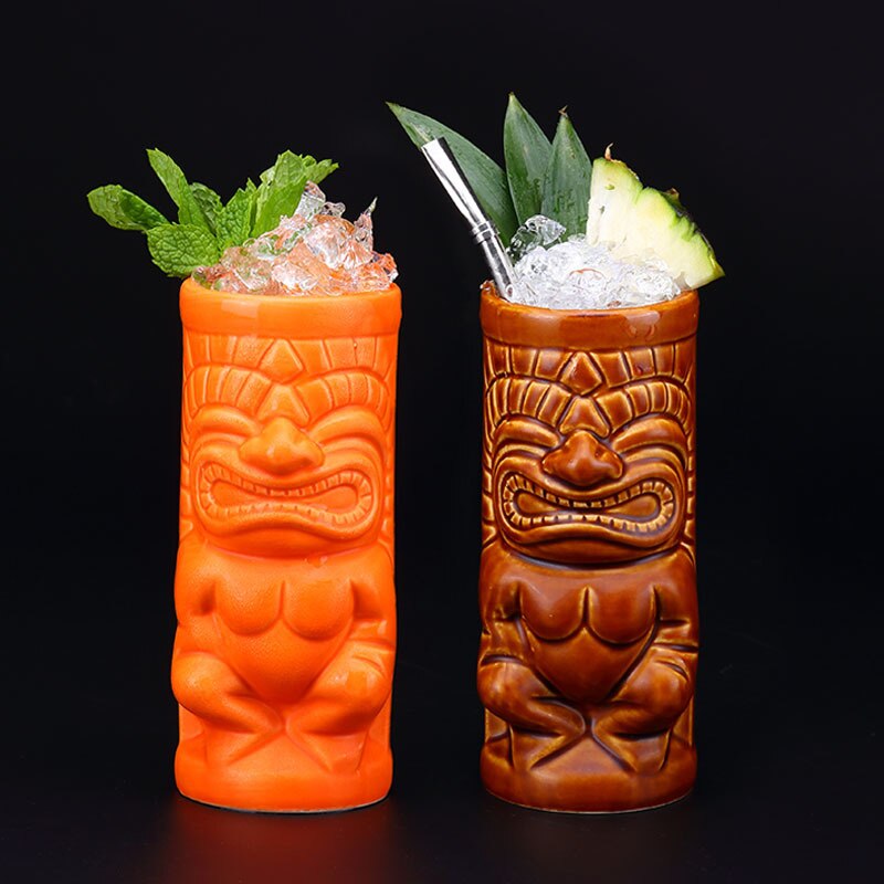 Maitai Cocktail Lange Drink Glas 3D Hawaii Bar Home Club Drinken Wijn Bril Bicchieri Vetro Keramische Sap Tiki Mok Bicchiere