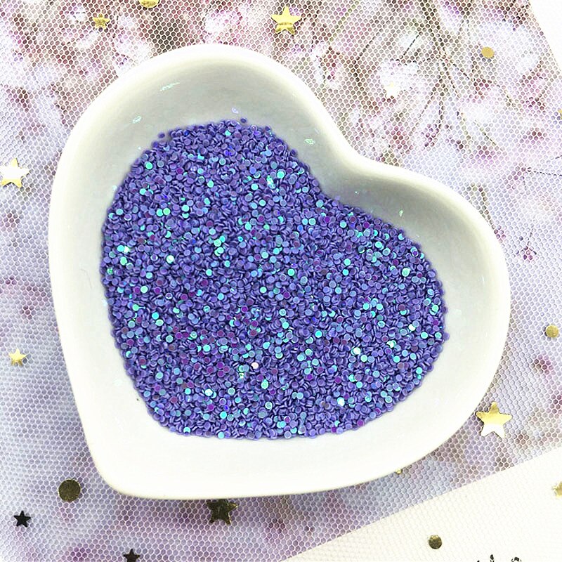 Multi taille 1mm 2mm cercle point forme Pvc Paillettes en vrac fête artisanat Nail Arts Sequin mariage décoration confettis 10g: ab purple / 2mm 4000pcs 10g