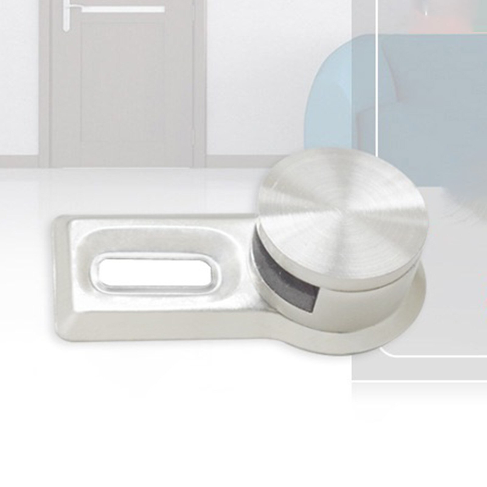 Stainless Steel Solid Round Glass Clamp Fixed Mirror Clip Wall Bracket Buckle Iron Sheet Bathroom Mirror Hinger Fixed Accessory