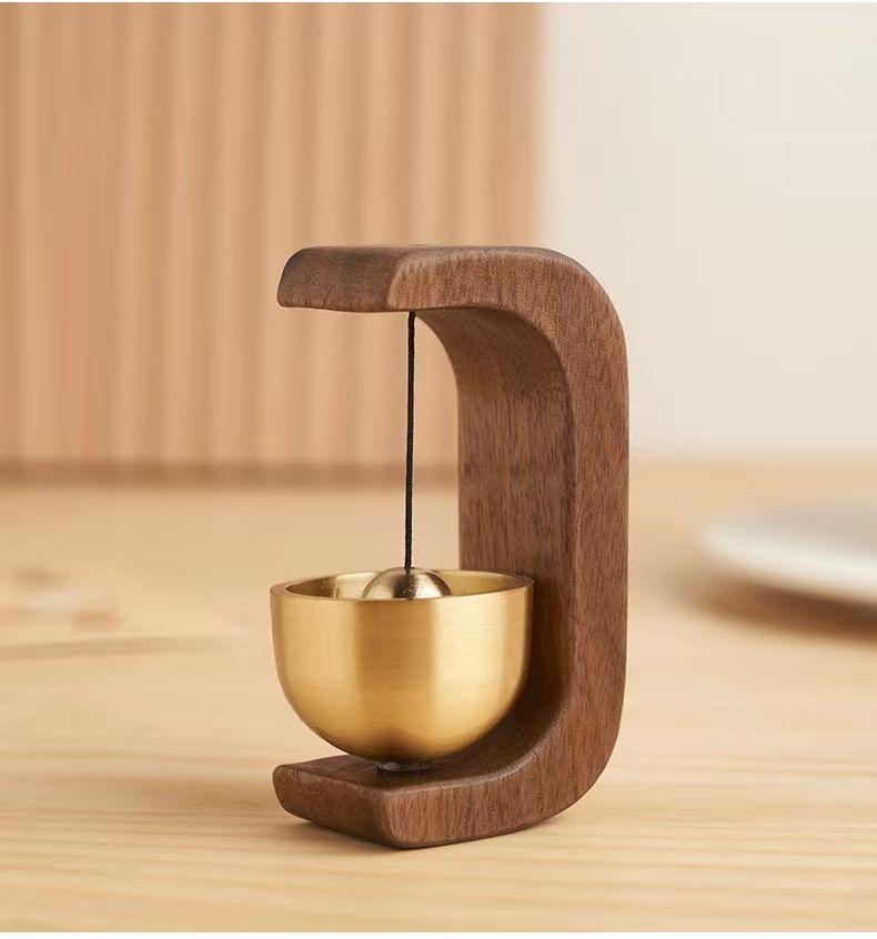 Sinos de vento de madeira sem fio campainha da porta entrada sino de vento decorativo para abertura de casa decorações penduradas: BRANCO PURO