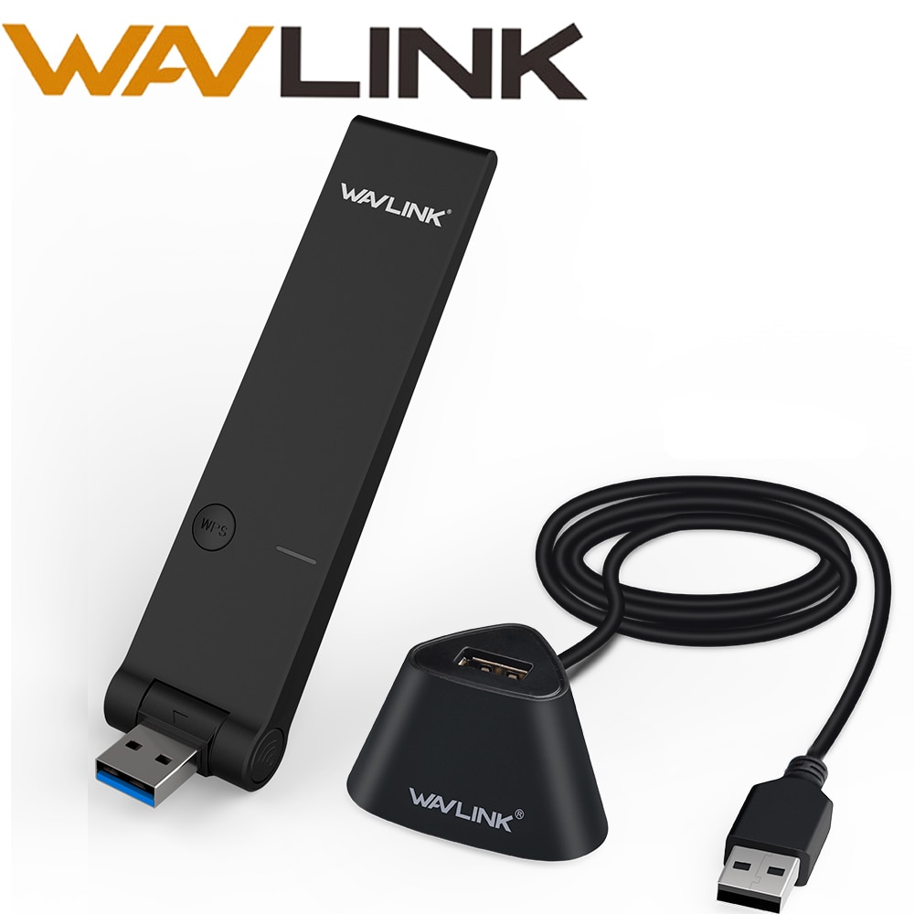 Wavlink AC1300 USB Senza Fili Wifi Adattatore 2.4G e 5G doppio gruppo musicale Ricevitore Wifi Scheda di Rete Dongle 802.11ac mini adattatore ethernet USB