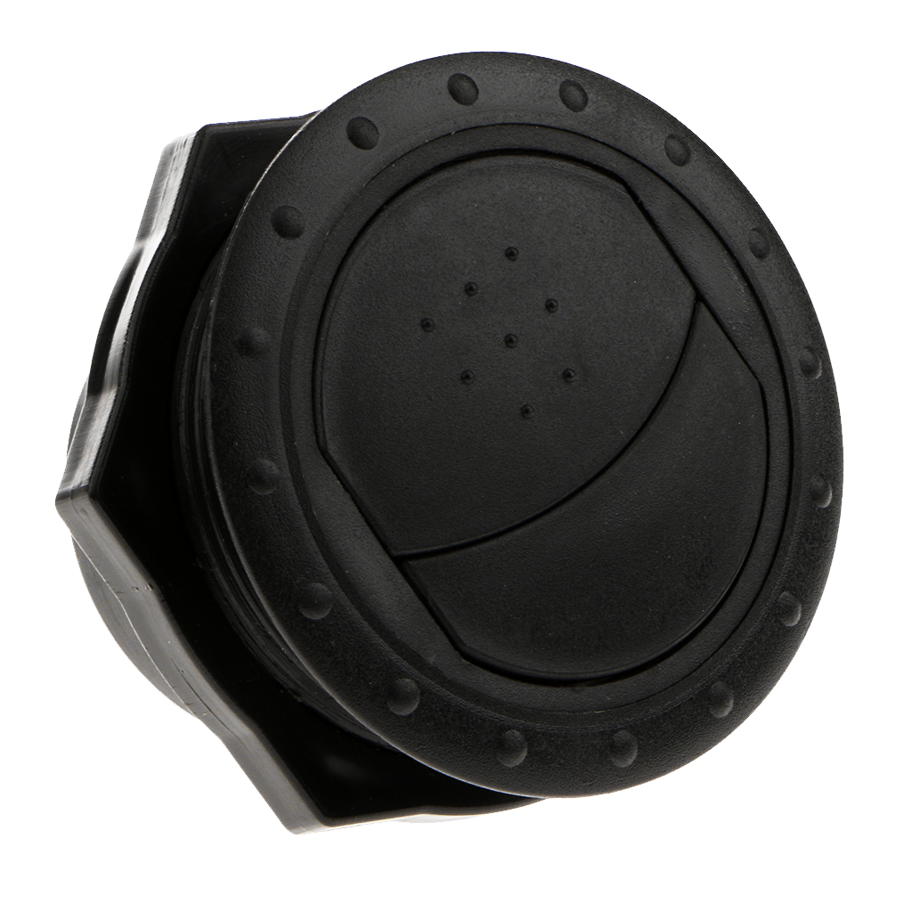 60mm Outlet Air Vent Cover Wall Mount Outlet Exhaust Grille ABS Round Black