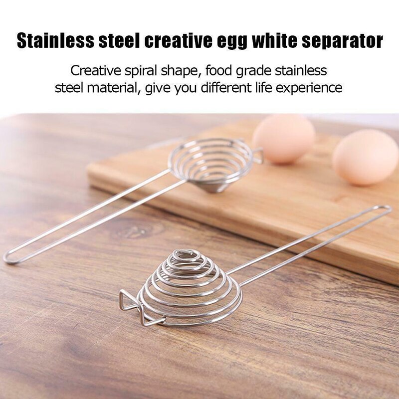 Stainless Steel Egg Yolk Separator Egg White Divider Cooking Tool Kitchen Gadgets WXV