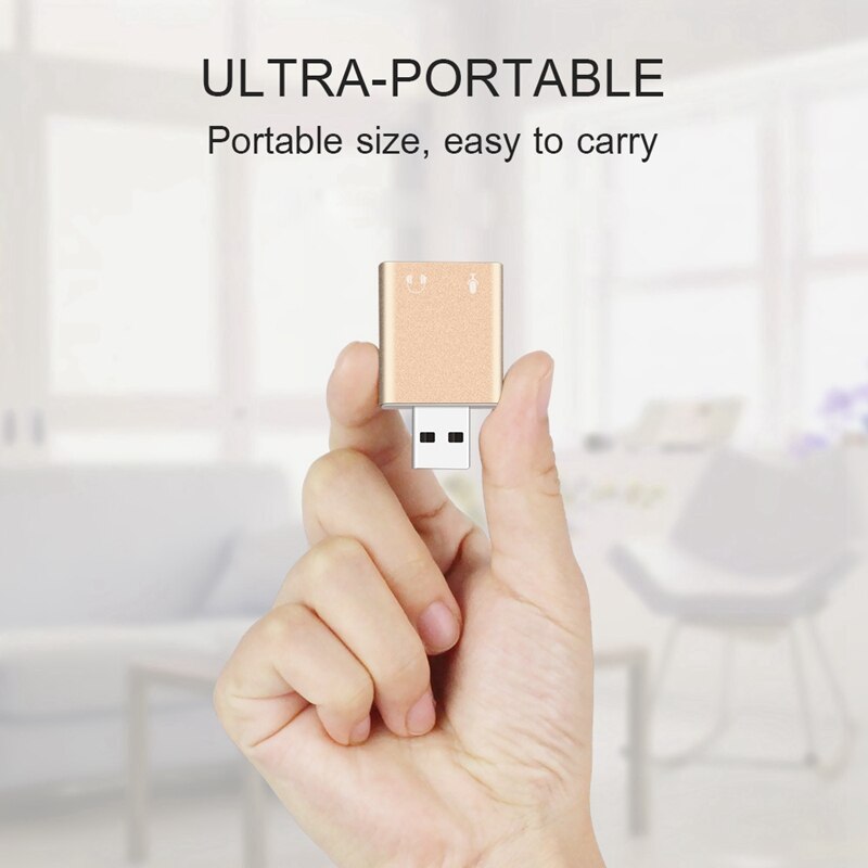 Usb-geluidskaart 7.1 externe usb naar jack 3.5mm hoofdtelefoonadapter stereo o-mic geluidskaart voor pc computer laptop