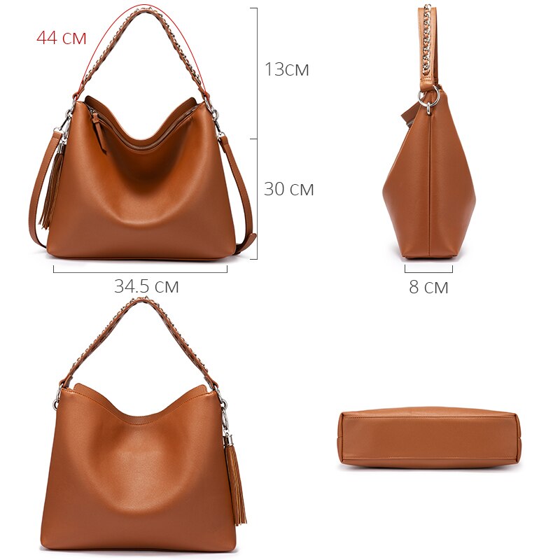 Bolso de mujer LOVEVOOK Bolso grande hobo set para damas bolso de hombro famoso bolso cruzado de cuero pu mini bolso de maquillaje embrague