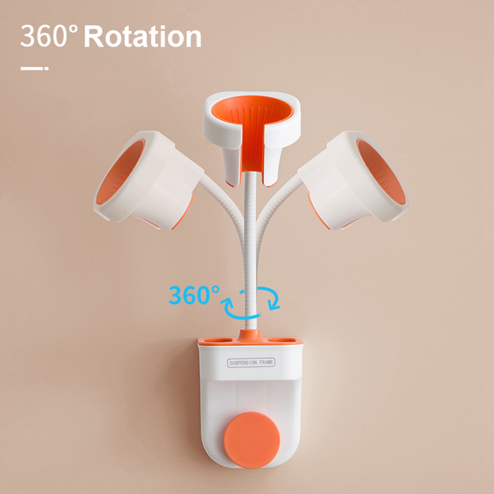 Handsfree Staande Föhn Houder 360 Graden Rotatie Badkamer Planken Opbergrek Universele Voor Haardroger Stand Wall Mount