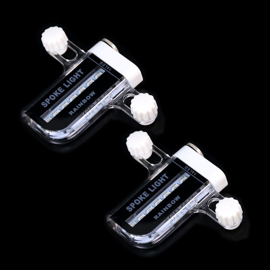 Bicycle Wheel Light RGB LEDS Bike Spoke Lamp Cycling Rim Signal Warning Lantern Colorful Patterns Movement Sensor: SN-D106 Black 2P