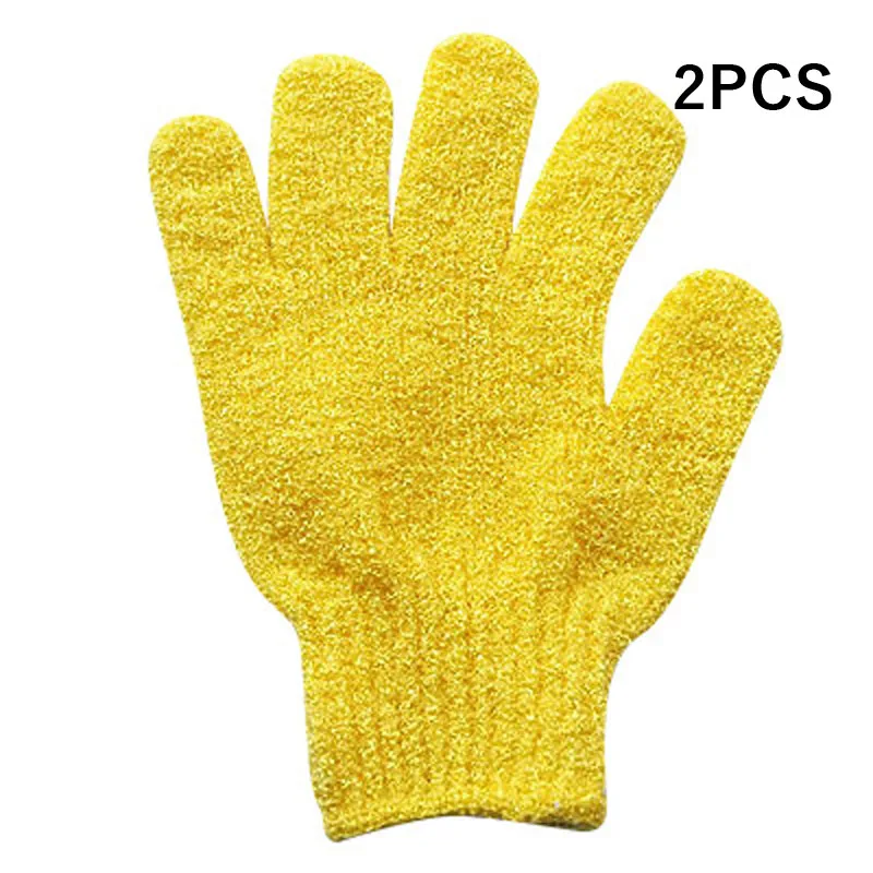 Guantes exfoliantes, esponja de baño para el cuerpo, eliminador de piel muerta, cepillo de ducha para baño, masajeador, exfoliante, baño mágico, 2 uds.: Azul