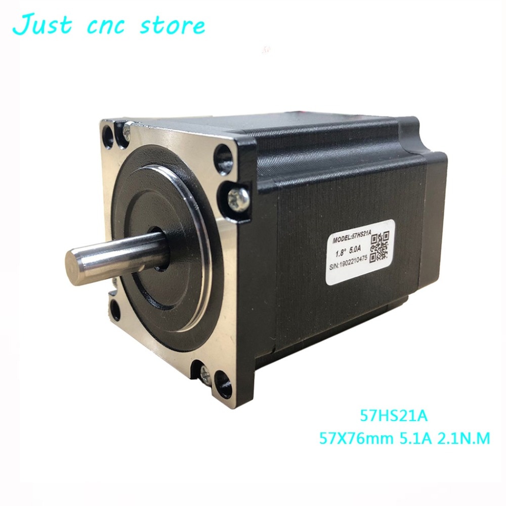 Leadshine nema 23 Stappenmotor 57HS21A 8mm As 5A 2.1 NM 76mm CNC graveermachine