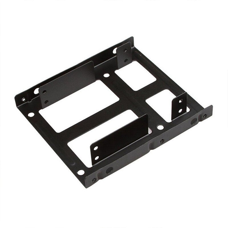 2 Bay 2.5 to 3.5 Inch External HDD SSD Metal Mounting Kit Hard Drive Adapter Bracket with SATA Data Power Cables &amp;Screws