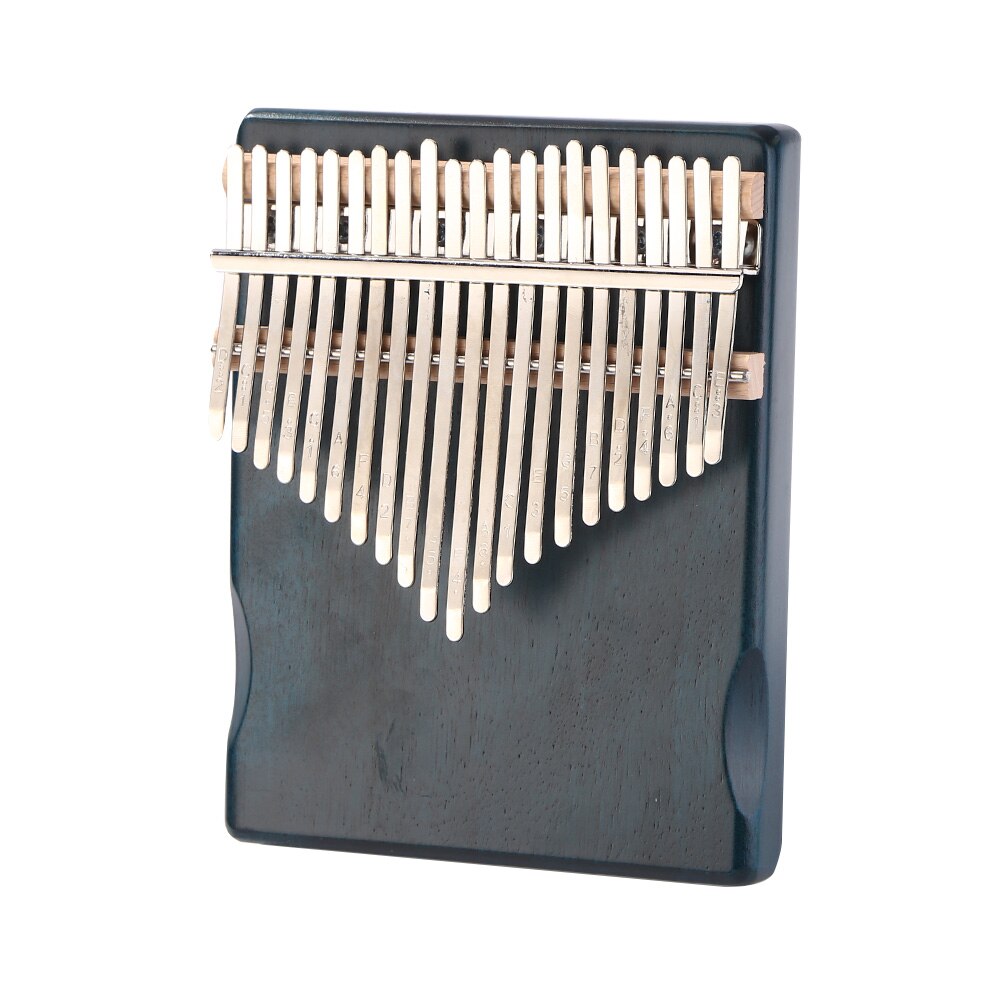 21 nøgler mahogni træ kalimba musikinstrument tommelfinger klaver afrikansk mbira træ kalimba musikinstrument: Blå