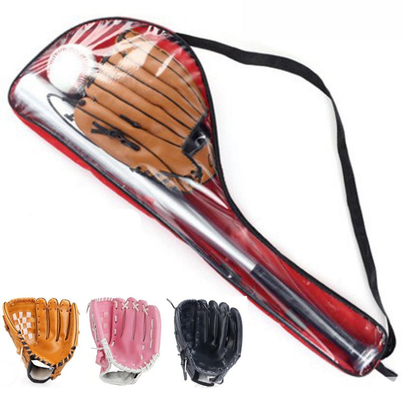 1Set Baseball Bat +Gloves + Ball Set for Kids 24inches bate Softball 10.5 inches Gloves For Child Educational Sports toy