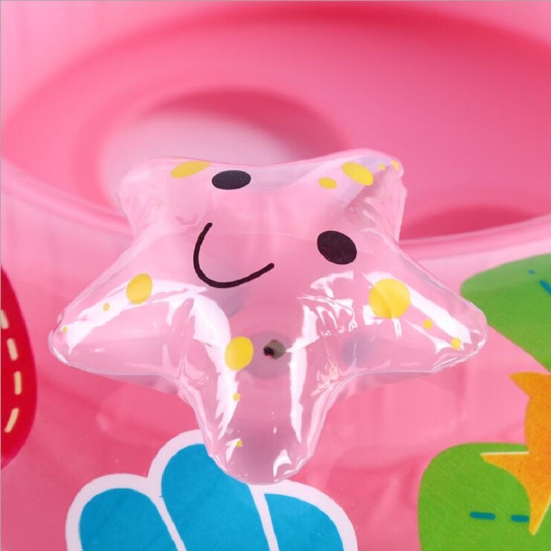 Children's cartoon umbrella inflatable swim ring Crash-proof water supplies baby paddles in the boat