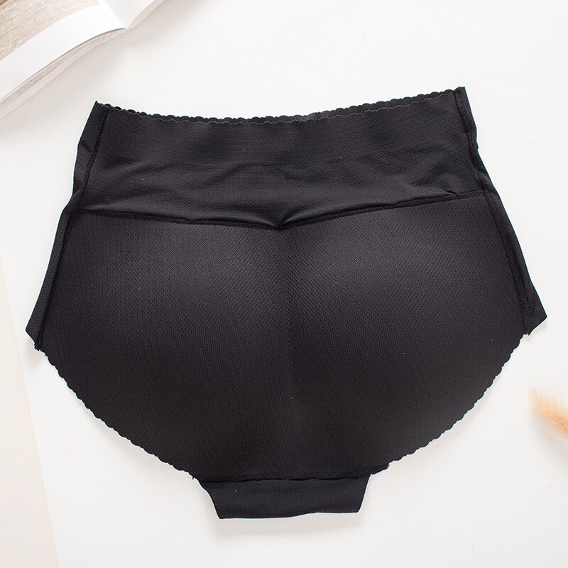 Padde Hip Panty Bottoms Up Underwear Bottom Hip Pad Panty Sexy Lingerie Buttock Up Panty Women Padded Panty for Women: Black / L