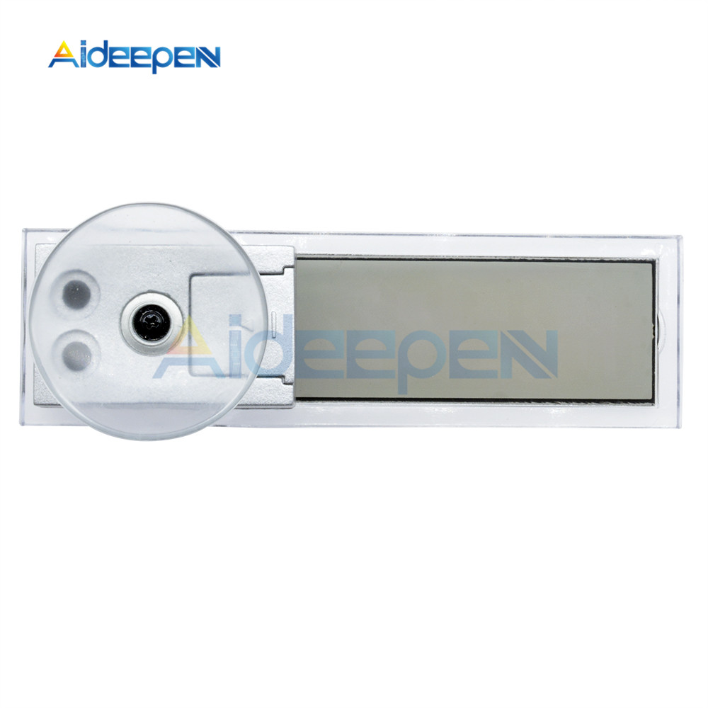 Bil lcd digital termometer auto vindue udendørs energibesparende måler smart digital display temperatur instrumenter tilbehør