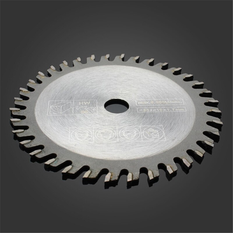 Combiubiu 1pc 85mm 36 Teeth TCT Circular Saw Blade Cutting Wheel Discs For Plastic Cutting Rotary Tools