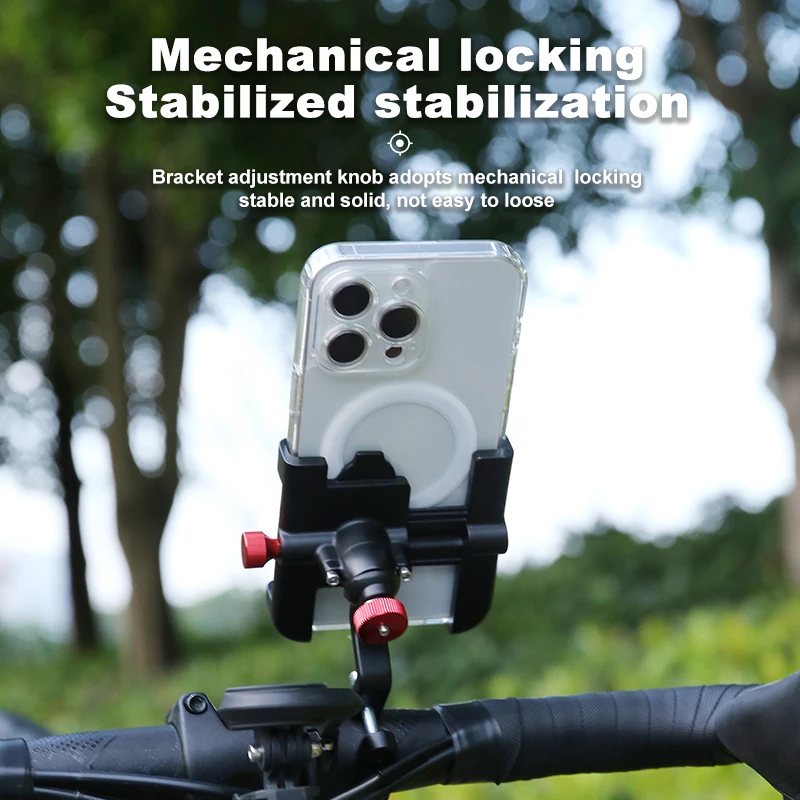 Soporte de teléfono X-TIGER para bicicleta, soporte de teléfono de aleación para bicicleta, rotación de 360 °, Clip para manillar de motocicleta, para todos los teléfonos móviles