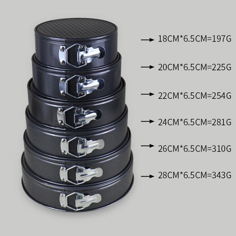 Bakvorm van koolstofstaal bakvorm cake bakvormen antiaanbak cake bakvorm losse bodem ronde vorm bakplaat keukengereedschap