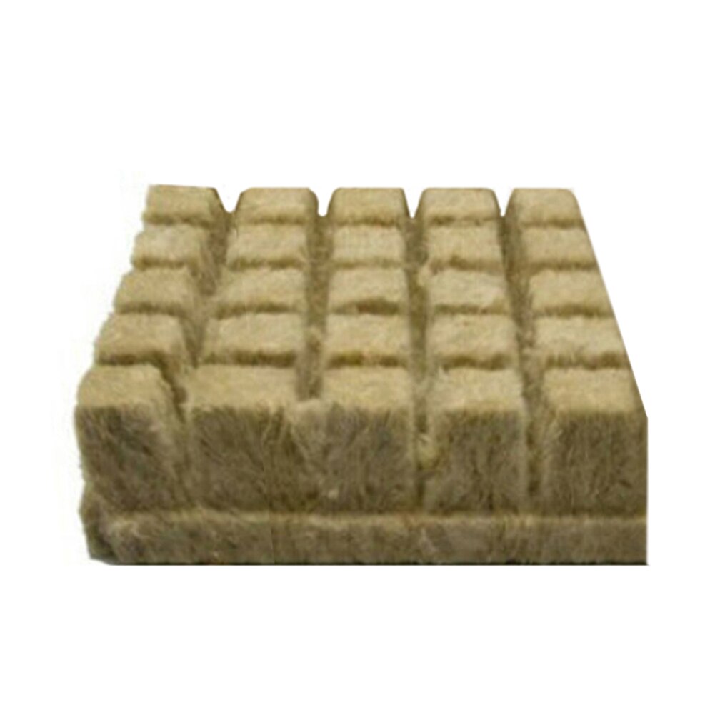 50Pcs Soilles Plantin Sponge Planting Grow Groden Starter Cubes Rockwool Media Spread Cloning Rock Wool Cubes 25x25x40mm: 25pcs