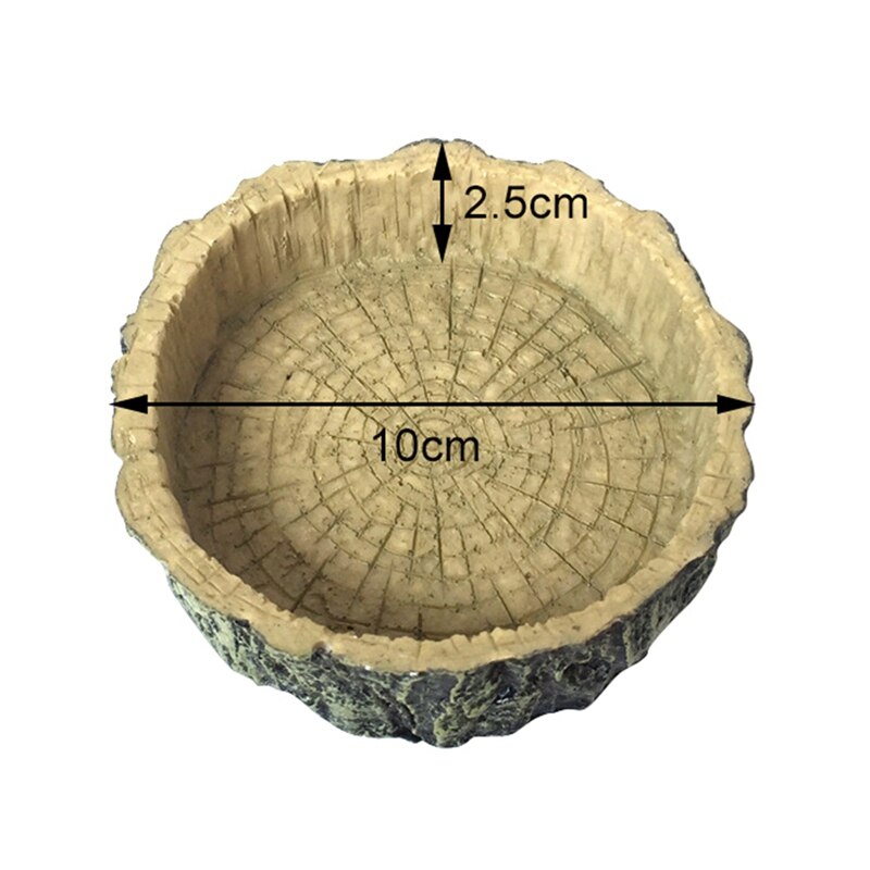Kravle kæledyr foder skål kumme harpiks ugiftig mad vand potte krybdyr skildpadde skildpadde skorpion firben krabber akvarie tilbehør