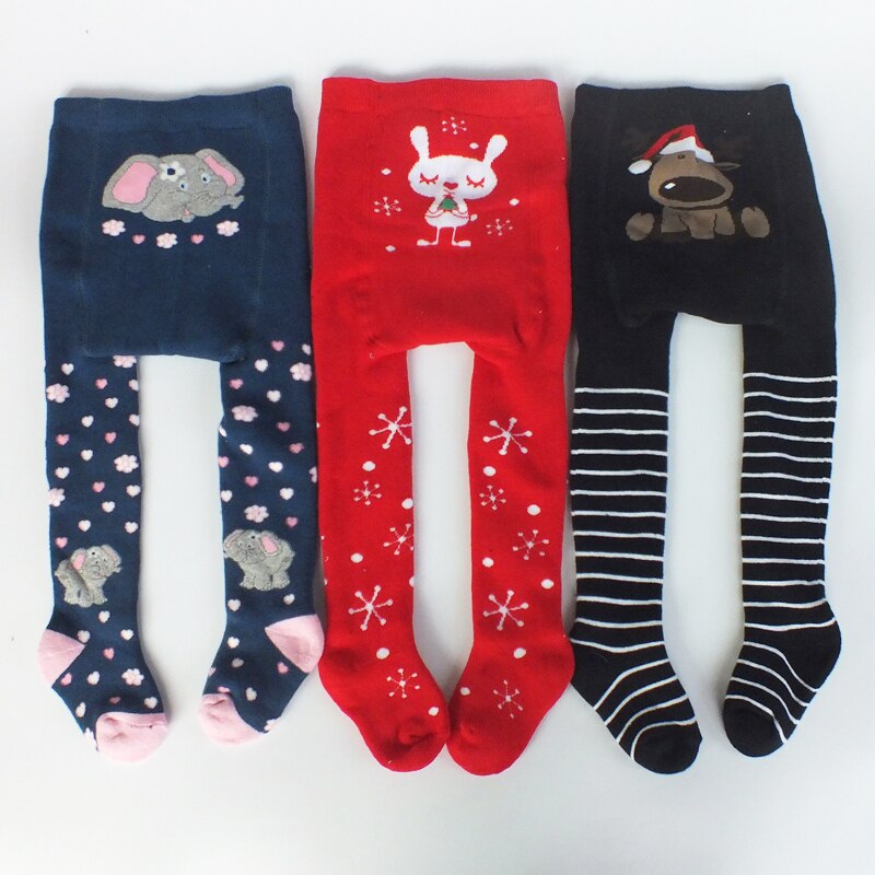 baby Spring/Autumn Tights Cotton Baby Girl Pantyhose Kid Infant Knitted Collant Tights Soft Infant Clothing