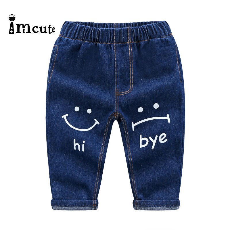 Imcut 1-6t baby jeans piger jeans drengetøj drenge bukser enfant jean forår efterår stretchy denim bukser toddler tøj