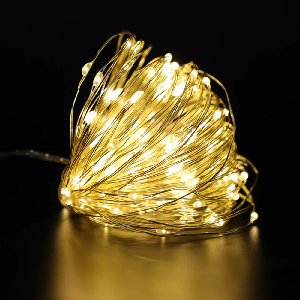 Guirlande lumineuse LED veilleuse éclairage de guirlande féerique 1M2M3M 5M lumière de décoration pour nouvel an lampe de fête d'anniversaire de mariage: Bleu / X