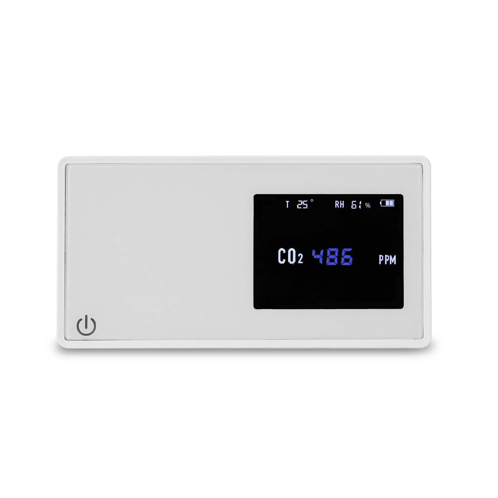 Medidor CO2Household Air Detector CO2 Tester with Carbon Dioxide Value Electricity Quantity Temperature Humidity Display