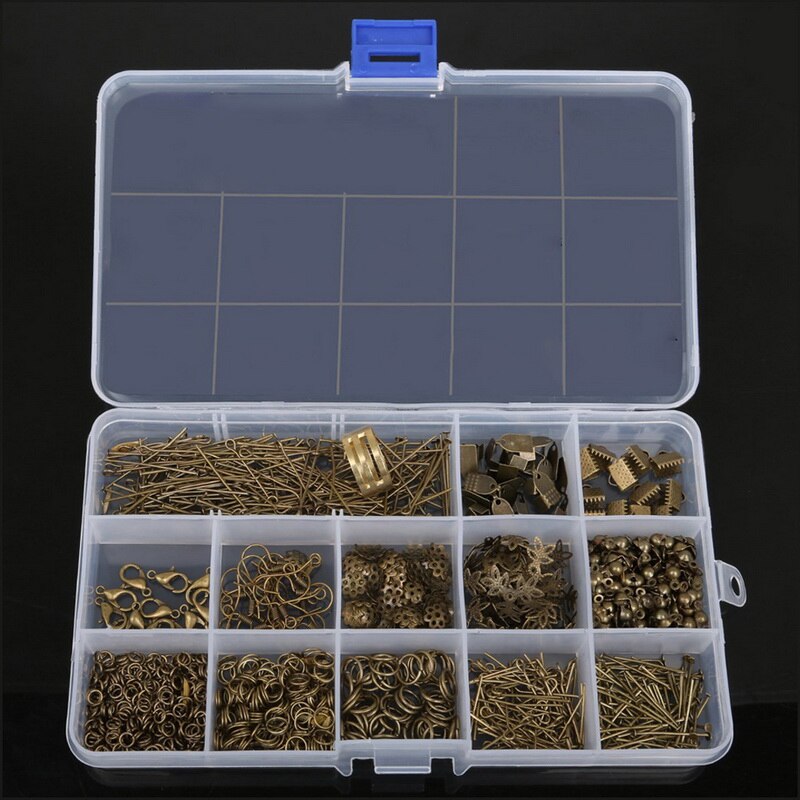 Handmade DIY Earrings Accessories Material Package Jewelry Findings Set Portable Jewelry Beading Making Tools Box Set: 5