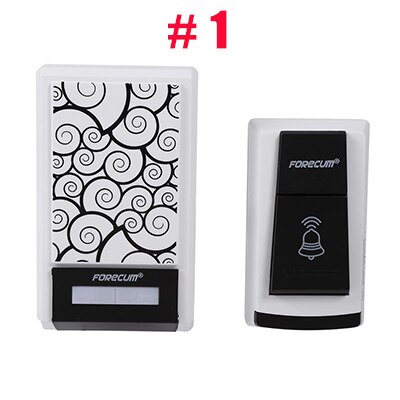 Wireless Chime Door Bell Gate Alarm Doorbell timbres para casa Waterproof WIFI Home Security DoorBells W/1 Receiver/2 Receivers: Type 1