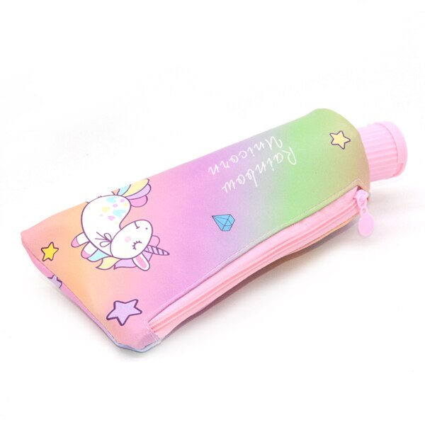 Etui Schoolbenodigdheden Materiaal Escolar Estojo Escola Kalemlik Kalem Kutusu Trousse Scolaire Stylo Pencilcase Tandpasta: Unicorn