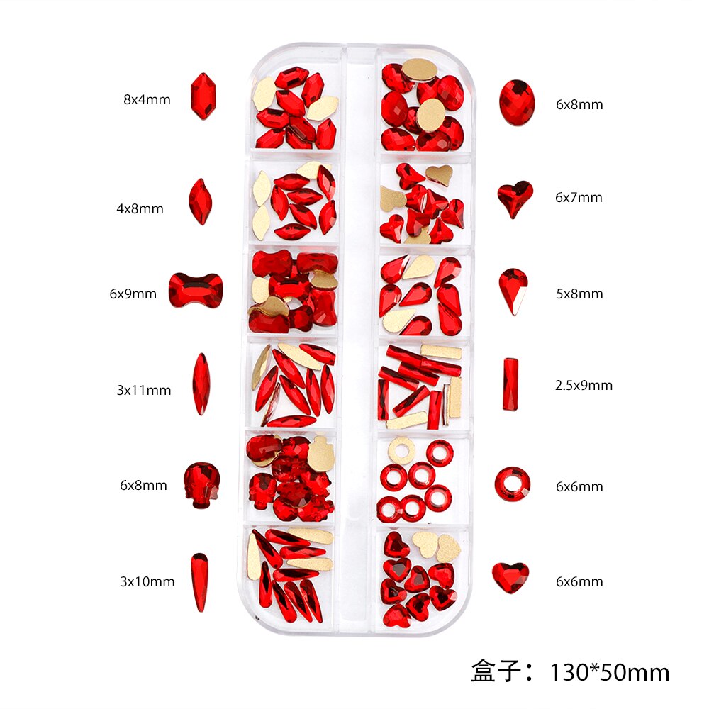 3d nagelbedels tips decoratie glitter steen nail art strass steentjes kristal manicure accessoires