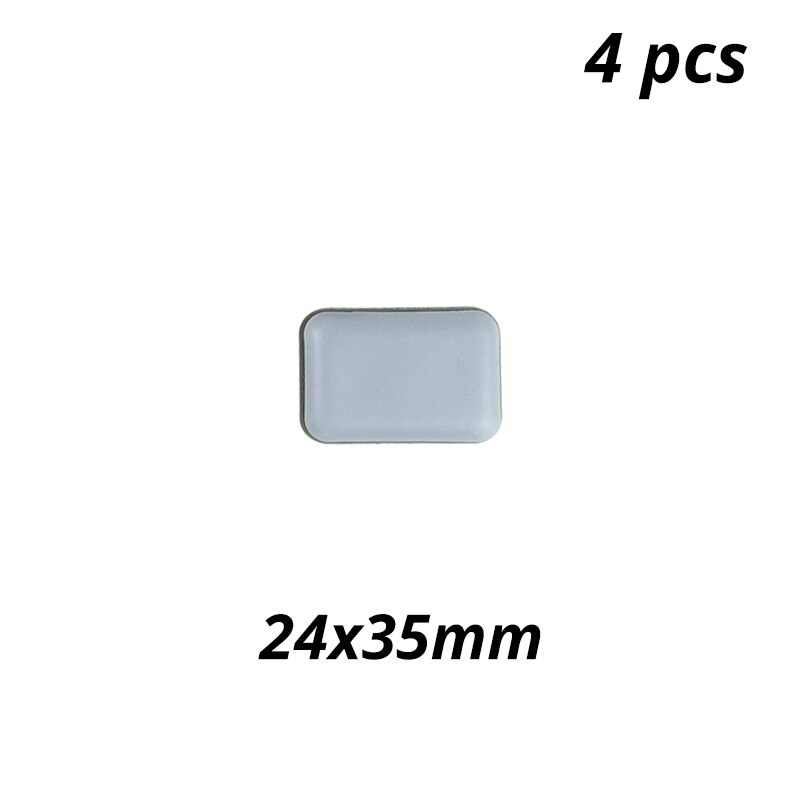 Magic Furniture Easy Sliders Felt Pad Rubber Feet Floor Protector Chair Pad Round Glides Seat Leg Protectors Table Pads: 24x35mm 4pcs