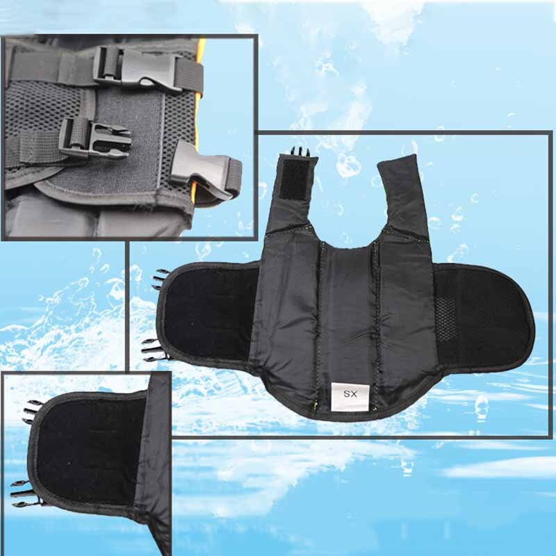 Aapet 1pc kjæledyrhund valp svømming redningsvest flytehjelp vest kjæledyrhund redningsvest kjæledyrsvømming oppdriftsjakke for kjæledyrhunder