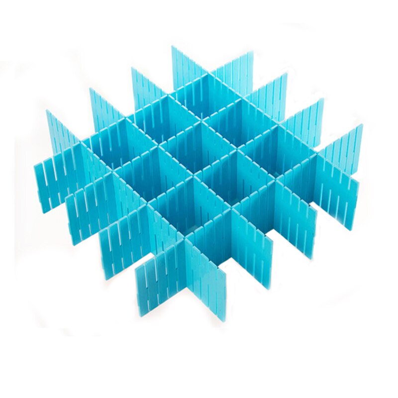 Vieruodis ladekast, kunststof scheidingswand, opbergplank, ondergoed, sokken, artikelen, afwerking, verstelbaar scheidingswandbord, 4 stuks/partij