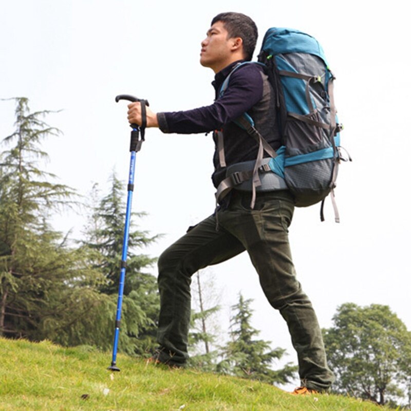 Shockproof Nordic Walking Stick Telescopic Hiking Mountaineering Hiking Pole Ultra Light Walking Stick
