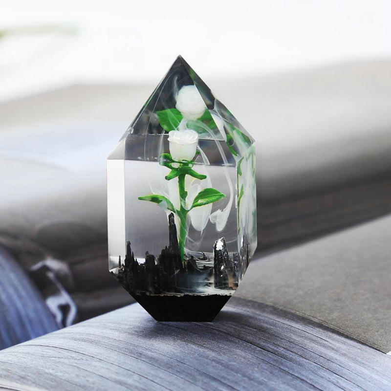 Adornos de rosas en 3D para abalorios de resina epoxi, adornos para joyería, accesorios de artesanía hechos a mano para micropaisaje con flores, fabricación de colgantes de resina con relleno