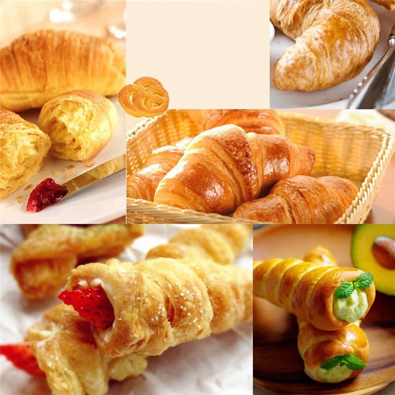 5/6/10pcs Conical Stainless Steel Mold Practical Croissant Mold Ice Cream Crispy Mold Cookie Cookie Tool Baking And Pastry Tool