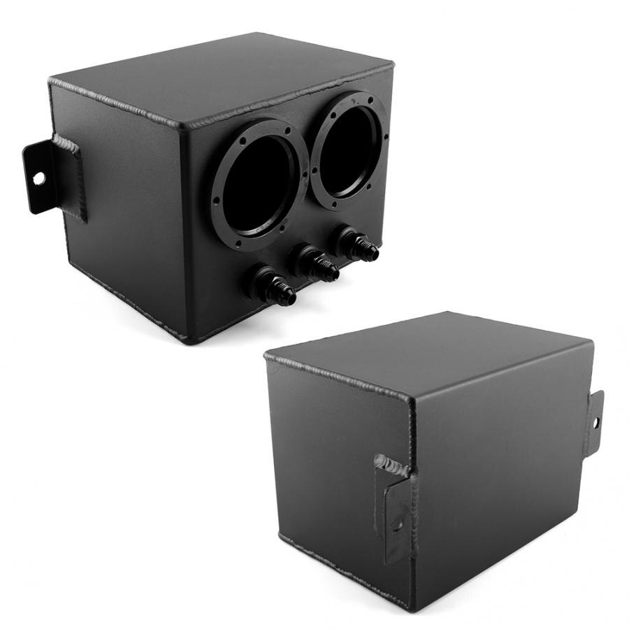 gasoline tank 4L Racing Car Fuel Surge Tank Can Aluminum Automobile Repacking Tools Universal Black car oil catch tank