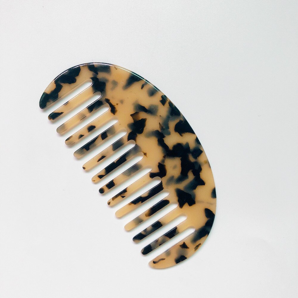Korea Wide Tooth Hair Comb Tortoise Shell Style Natural Detangling Comb For Curly Hair -no Static Comb For Women Men: 2