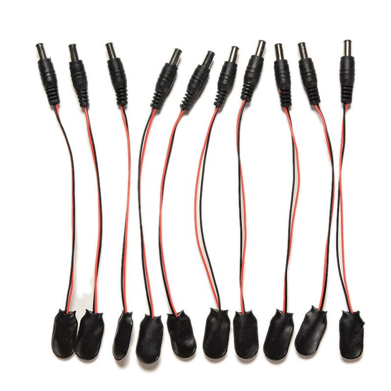 Zlinkj 1 kpl 9v 19cm i-tyypin akun virtajohto dc-pistoke klipsi piippuliitin arduinolle