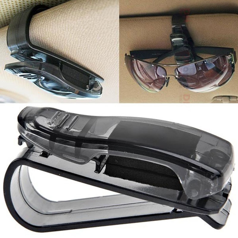 Solbriller klip billetholder auto fastgørelse auto tilbehør abs bil køretøj solskærm solbriller briller briller holder klip