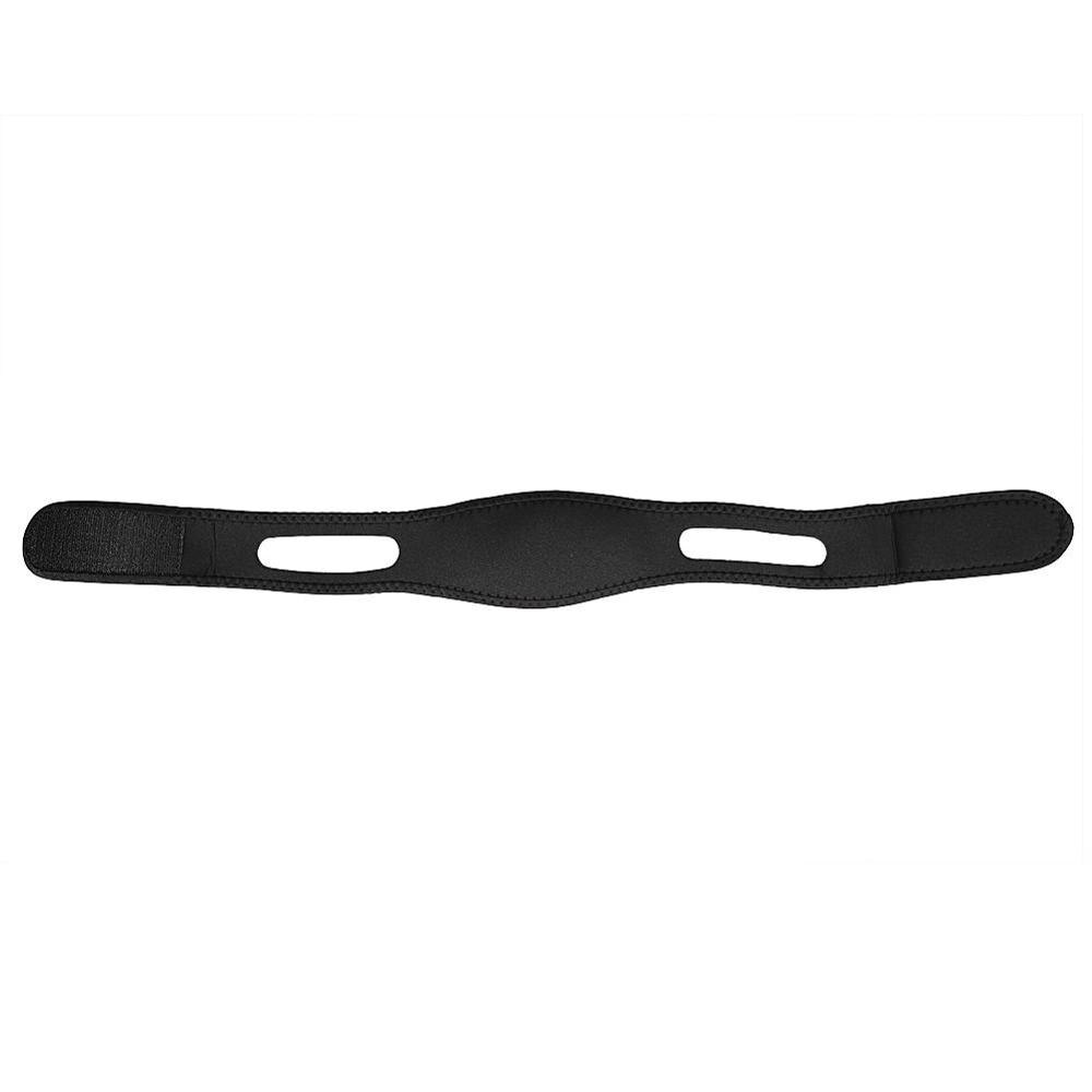 Anti snurk kinband riem delicate facelift 7 kleuren kin ondersteunende banden slanke massager slaap voorkomen snurken hoofdband ondersteuning: Zwart