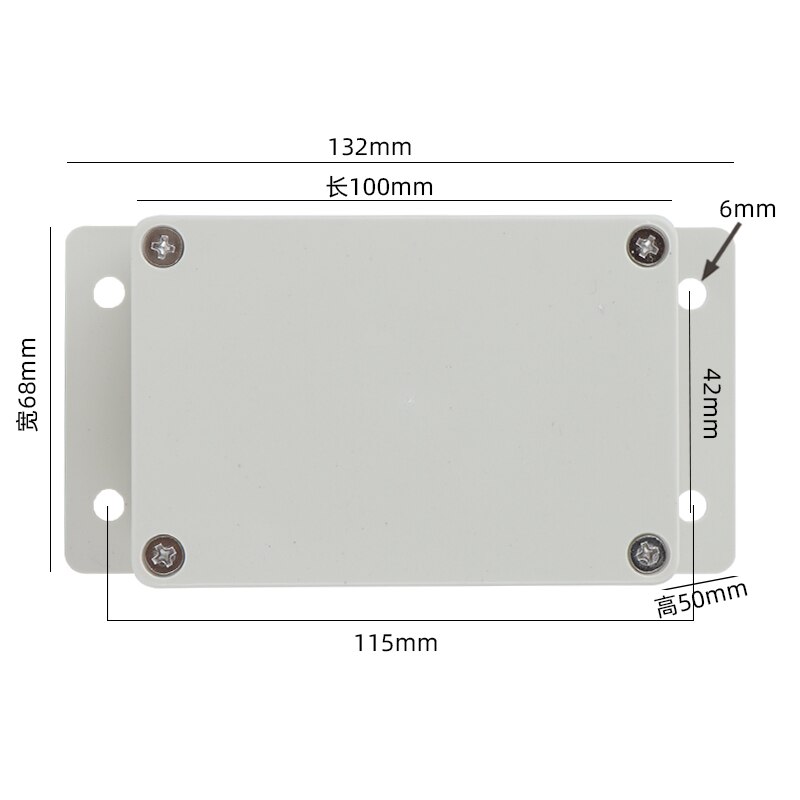IP65 ABS plastic waterproof case electric box junction box electronic engineering instrument box junction box: 100x68x50