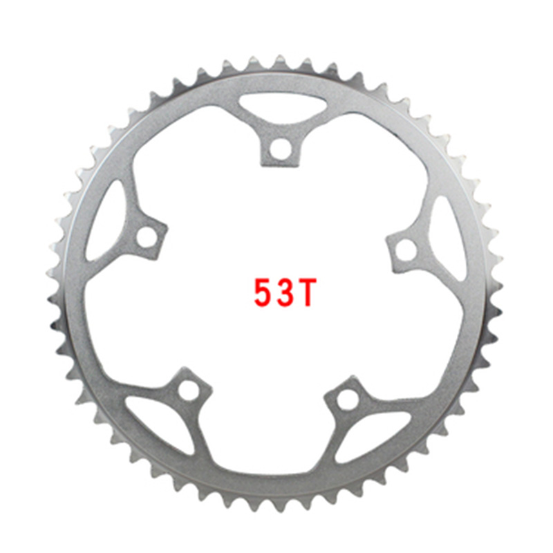 Single Speed Bike Ketten ring, Fixed Gear, Straßen schiene, Klapp fahrrad, 130 BCD Fixie, 39 T, 44 T, 46T, 48T, 53T,: schwarz