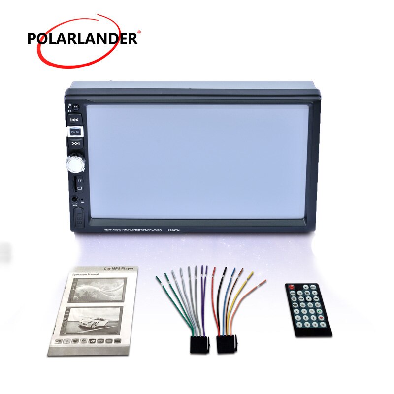 2 Din Touch Screen USB With Camera Mirror For Android Phone 7 Inch Mirror Link Screen MP5 Player Car Radio Bluetooth 9 Languages