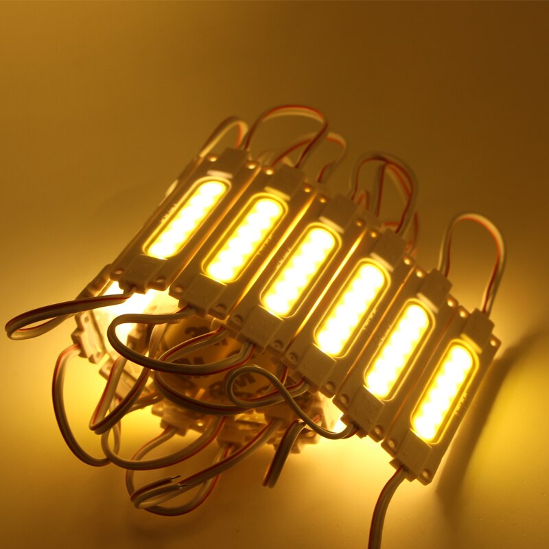 20pcs DC12V COB LED Module Injection Waterproof IP67 Decorative Hard Strip Bar Light Lamp White Red Green Blue sign letter lamp