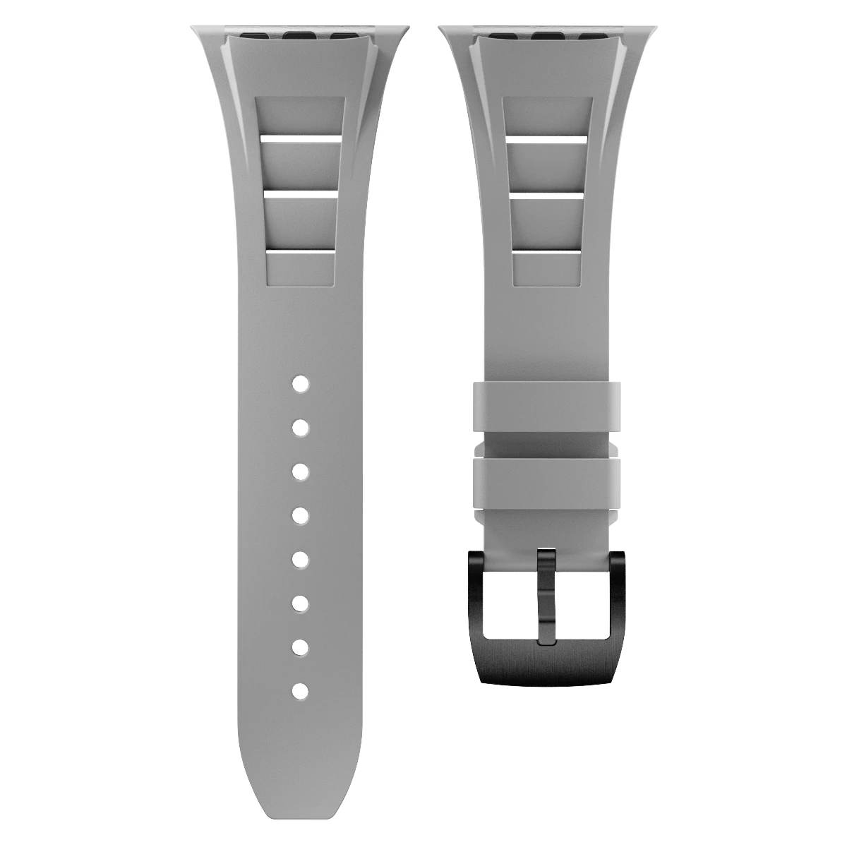 Rubber Soft Band for Apple Watch 49mm 46mm 45mm 44mm Silicone Sports Strap for IWatch Series Ultra 2/1 10 9 8 7 6 5 Se Bracelet: Black Green / 12mm