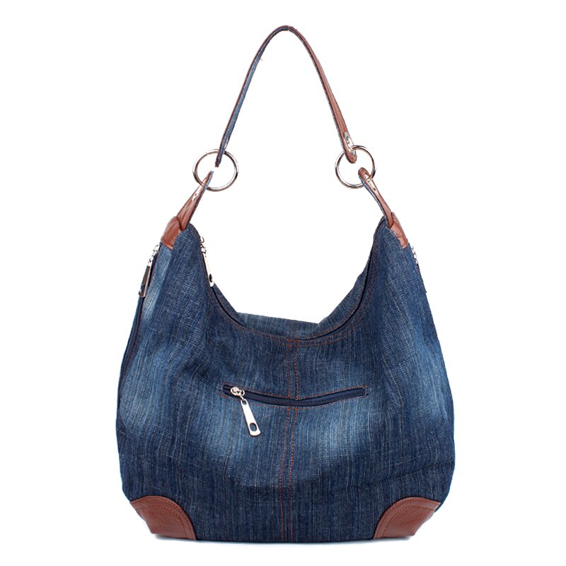 Wallike Denim Handbags Large Women Messenger Bags Purses Jean Bags Women Big Hobos Ladies Travel Hand Bags Tote Cross Body Bag