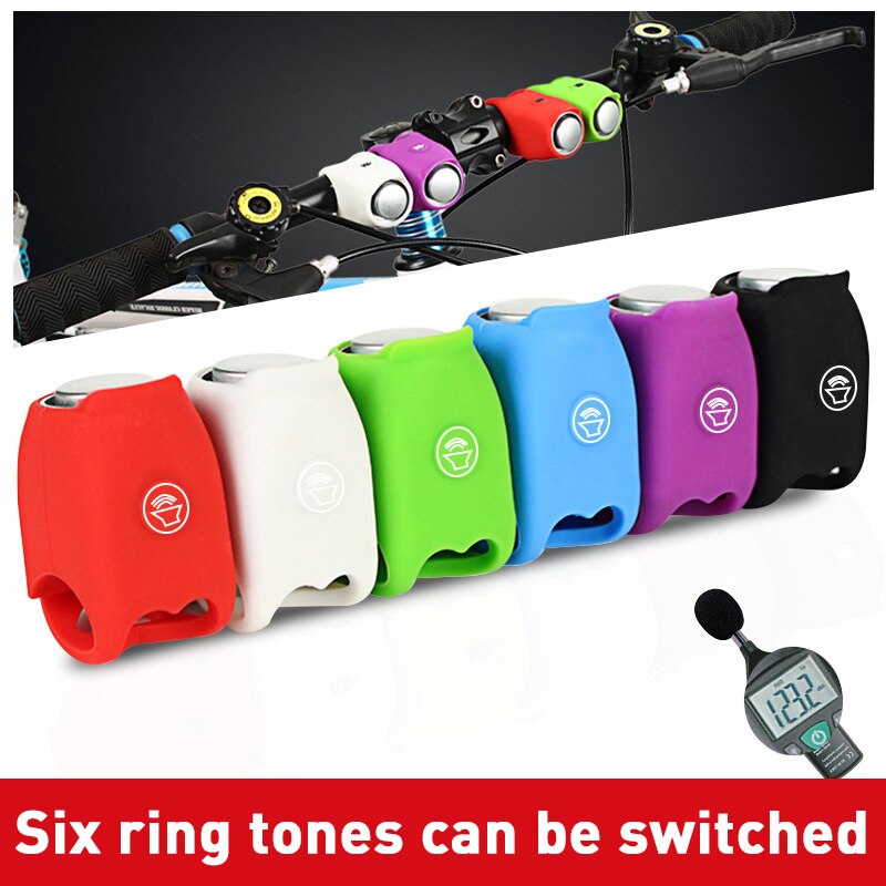 Fietsbel 120db Waterdicht Fietsen Bike Bells Elektrische Hoorn Usb Oplaadbare Draagbare Silicone Mtb Road Fietsen Stuur Bells